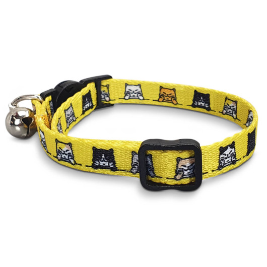 Sublimated Cat Collars Top View